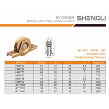 Hot Laminated Pulley Single Bearing with Y Groove